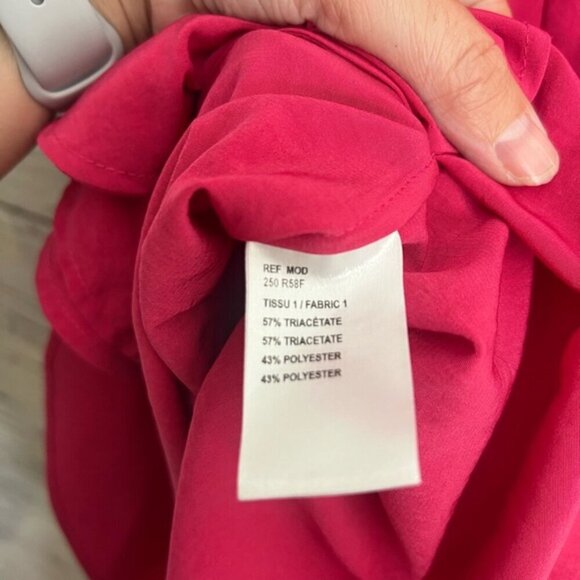 Carven  twisted silk sheath dress pink size 40 - Picture 8 of 8